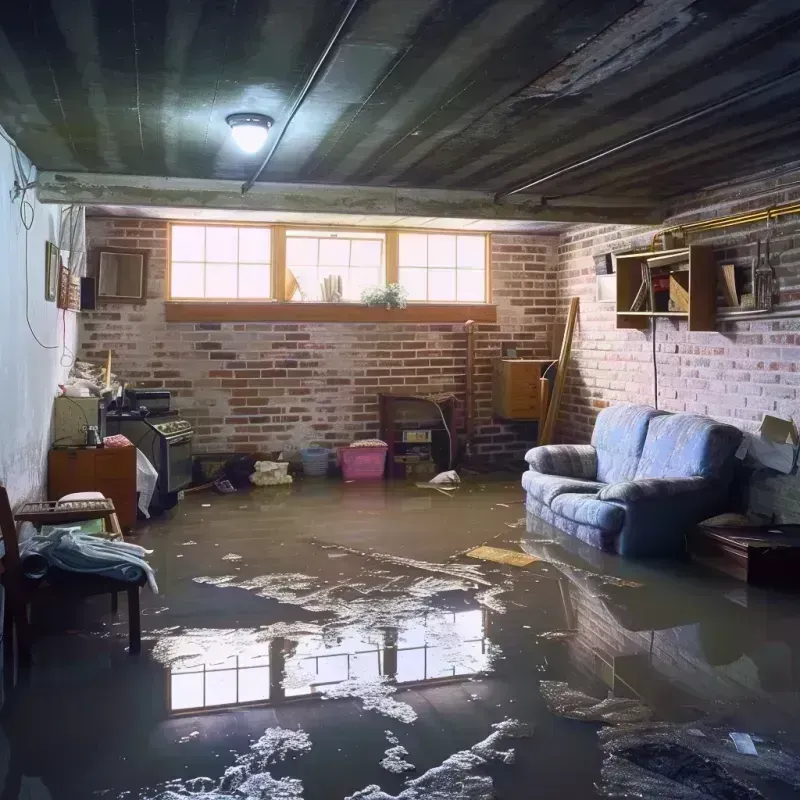 Flooded Basement Cleanup in Lake Wazeecha, WI